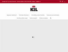 Tablet Screenshot of k2l.cz